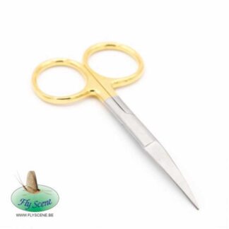 4 1/2" Ciseaux Pour Les Poils - Pointe Incurvée Plaqués Or